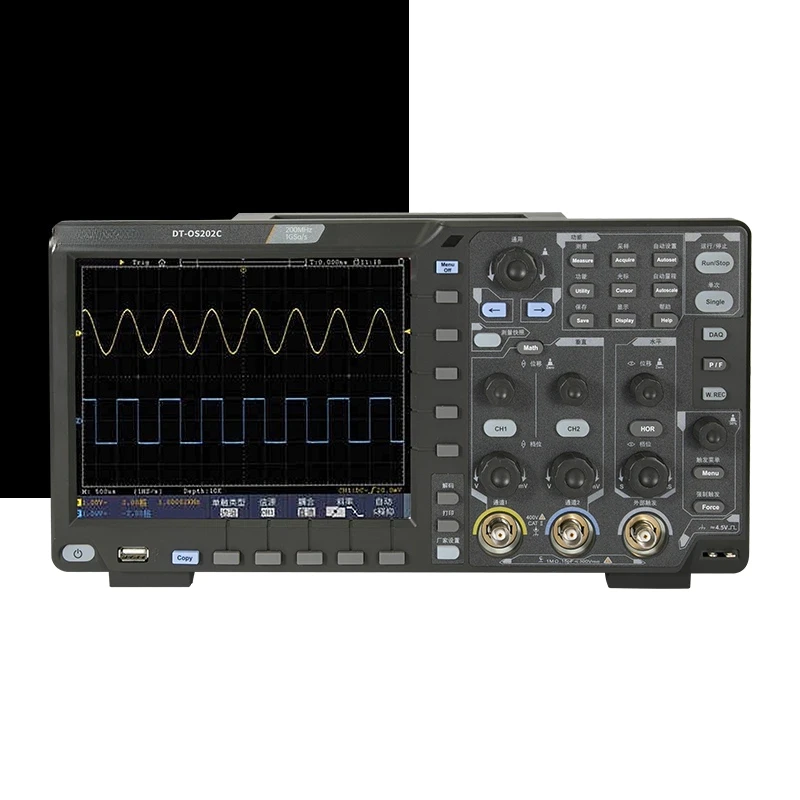 High Precision Color Screen Dual Channel Trigger Digital Oscilloscope DT-OS102C/152C/202C Made in China
High Precision Color Screen Dual Channel Trigger Digital Oscilloscope DT-OS102C/152C/202C Made in China