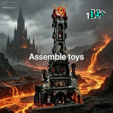 Bandai High Quality Building Blocks Set Innovative 10333 Barad-dûr The Dark Tower Present for compatible with LEGO bricks
Bandai High Quality Building Blocks Set Innovative 10333 Barad-dûr The Dark Tower Present for compatible with LEGO bricks
