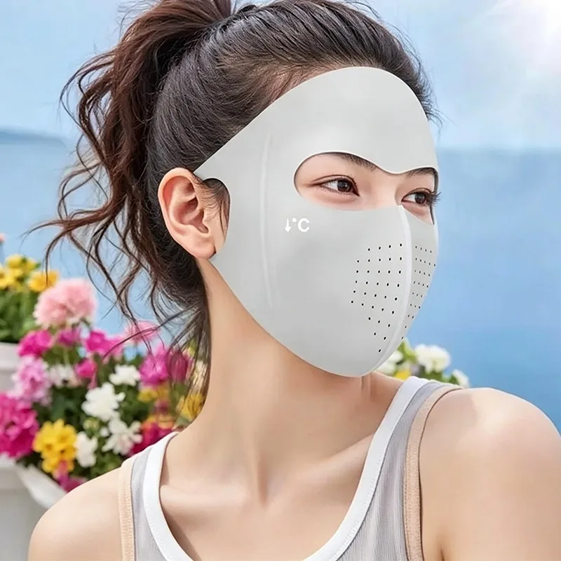Fashion Full Face Sun Protection Mask Women's Cooling Ice Silk Riding Mask Veil For Beach Running Summer Outdoor Activities
Fashion Full Face Sun Protection Mask Women's Cooling Ice Silk Riding Mask Veil For Beach Running Summer Outdoor Activities