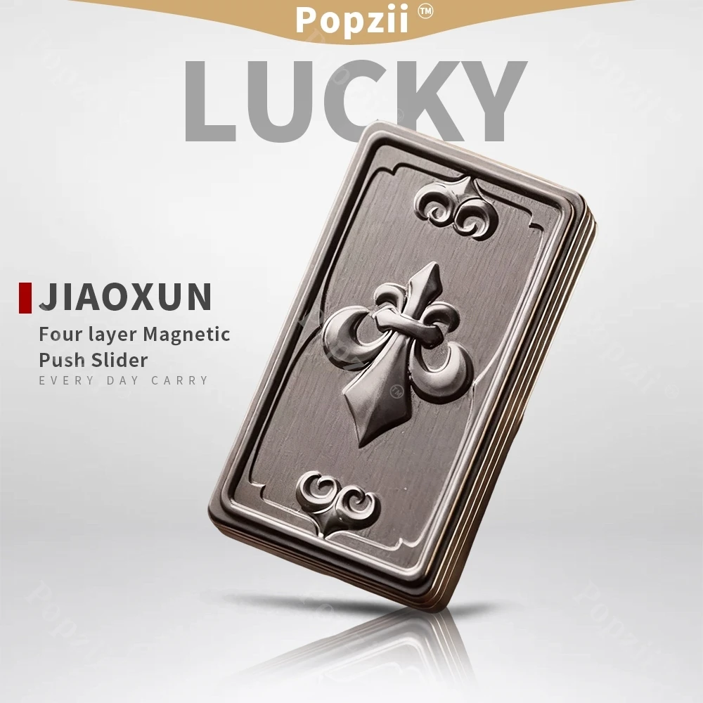 JIAOXUN EDC LUCKY Magnetic Side Push Slider Stainless Steel Fidgeting Toys Four Layer Office Stress Relief Gadgets Anxiety Toys
JIAOXUN EDC LUCKY Magnetic Side Push Slider Stainless Steel Fidgeting Toys Four Layer Office Stress Relief Gadgets Anxiety Toys