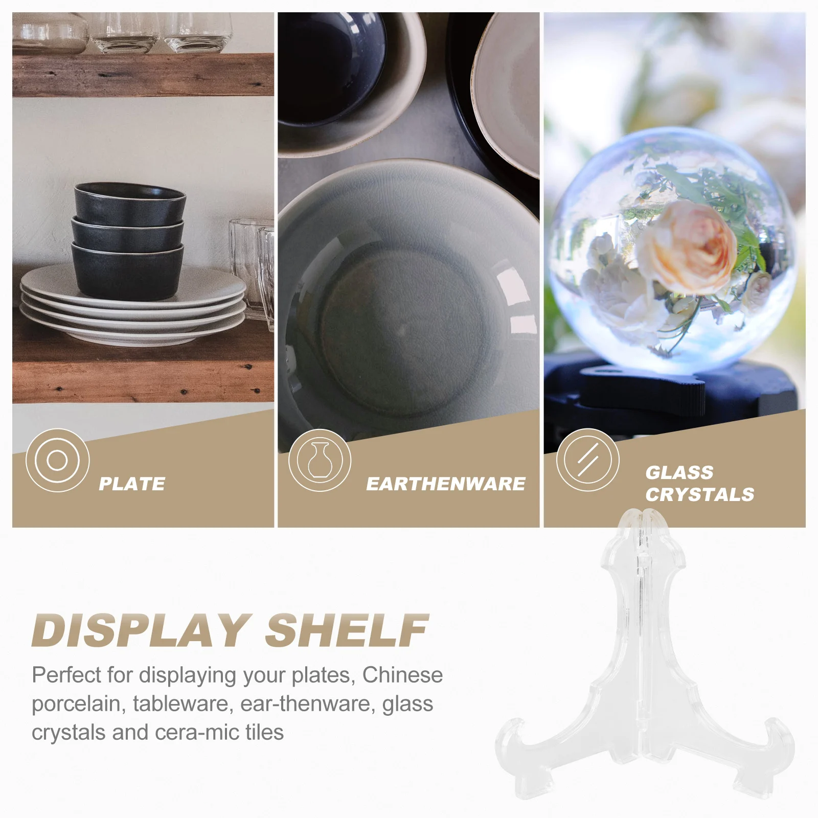 12Pcs Triangular Display Racks Foldable Stable Plastic Storage Stands Multipurpose Display Shelves for Artware Organization
12Pcs Triangular Display Racks Foldable Stable Plastic Storage Stands Multipurpose Display Shelves for Artware Organization