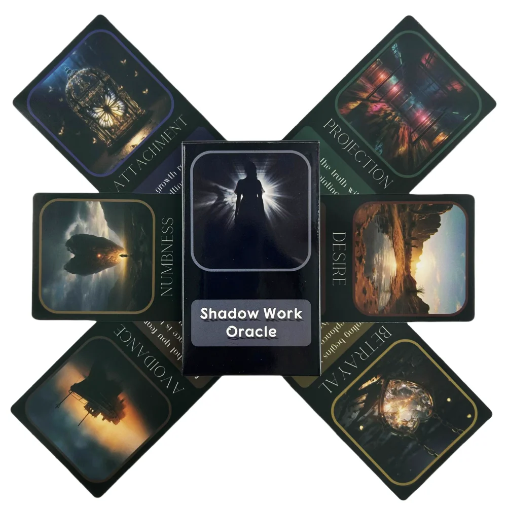 Shadow Work Oracle для семейной вечеринки, высококачественная игровая колода Fortune Borad с 33 английскими визими, гадальные карты
Shadow Work Oracle для семейной вечеринки, высококачественная игровая колода Fortune Borad с 33 английскими визими, гадальные карты