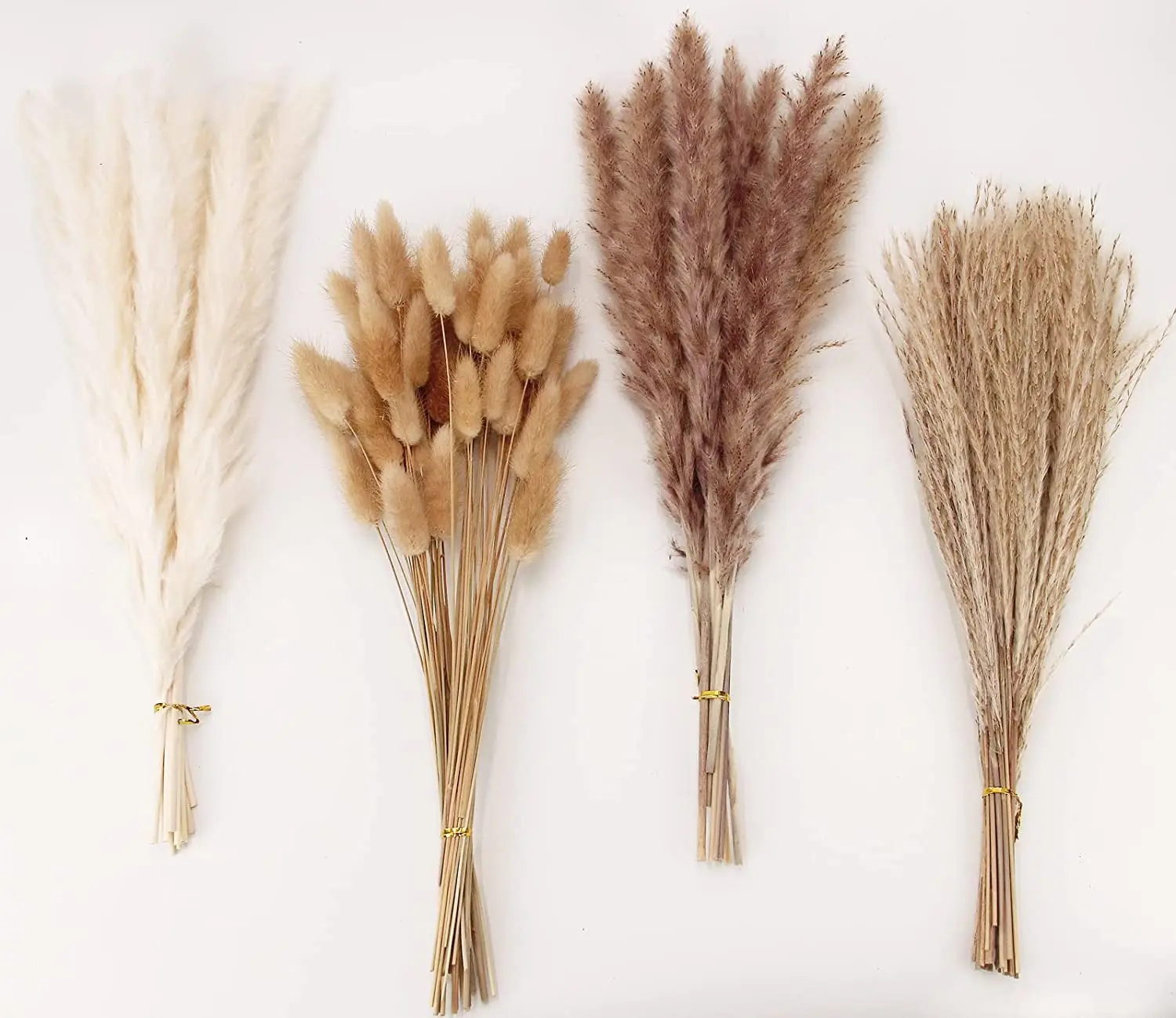 100 PCS Dried Pampas Grass ,Contains Bunny Tails Dried Flowers,Reed Grass Bouquet for Wedding Boho Flowers Home Table Decor
100 PCS Dried Pampas Grass ,Contains Bunny Tails Dried Flowers,Reed Grass Bouquet for Wedding Boho Flowers Home Table Decor