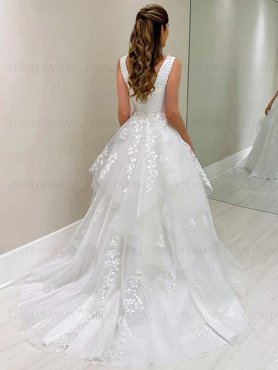 Сексуальные свадебные платья с открытой спиной, Длинные Роскошные кружевные платья со шлейфом и аппликацией для женщин 2023 Robe De Bride
Сексуальные свадебные платья с открытой спиной, Длинные Роскошные кружевные платья со шлейфом и аппликацией для женщин 2023 Robe De Bride