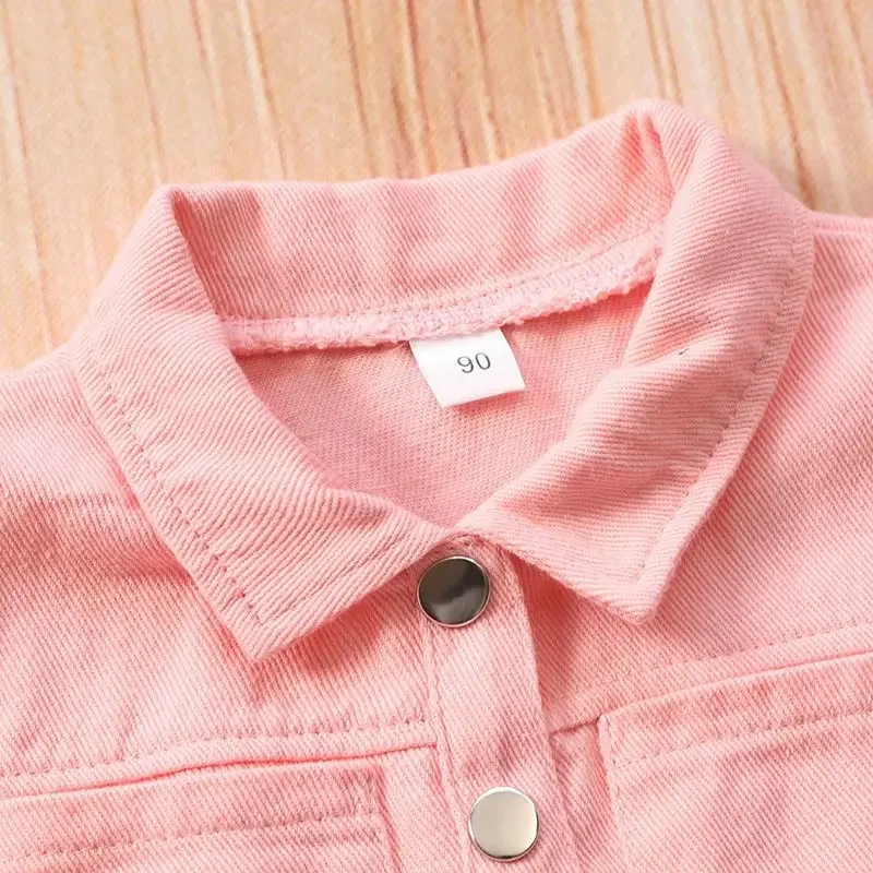 2026 New Summer Girls Casual Pink Denim Jumpsuit Short Sleeved Children's Workwear Fashionable Set
2026 New Summer Girls Casual Pink Denim Jumpsuit Short Sleeved Children's Workwear Fashionable Set