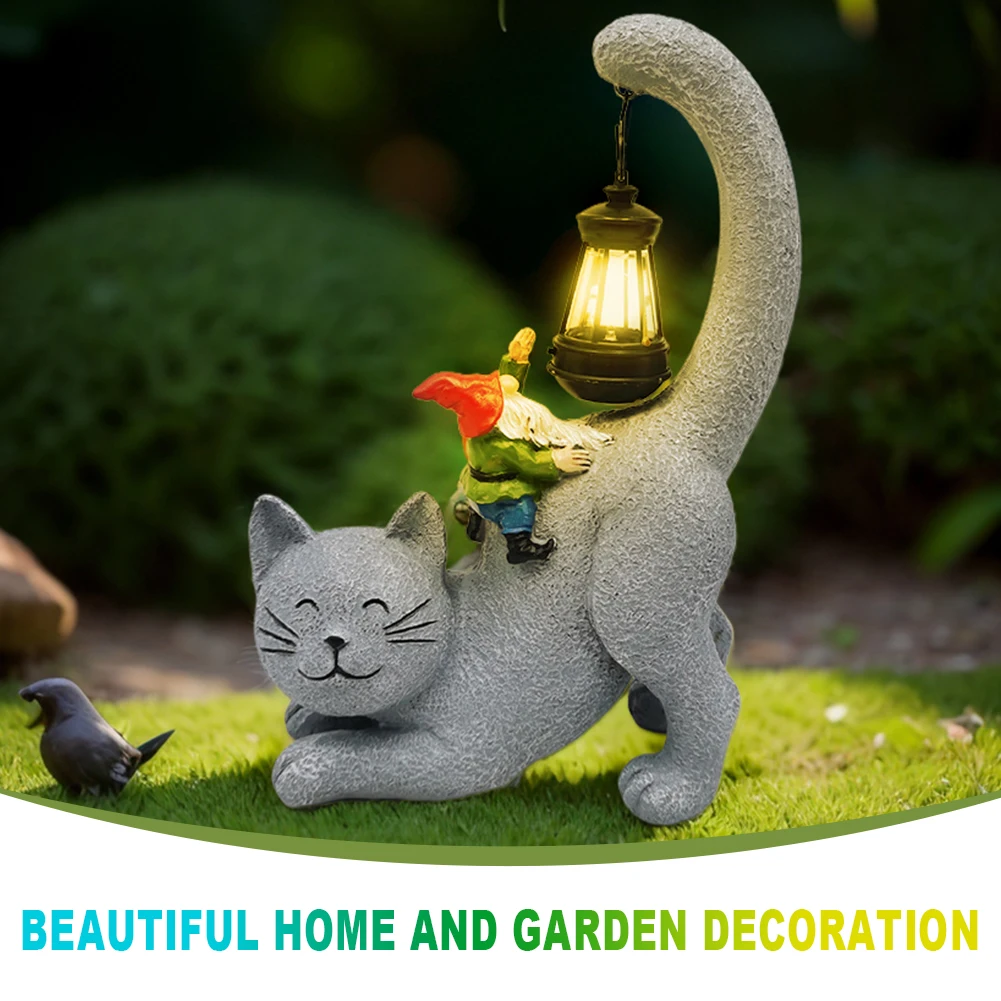 Solar Garden Statue Cat Figurine with LED Light Solar Cat Garden Figurine Light Outdoor Cat Figurine for Patio Balcony Yard Lawn
Solar Garden Statue Cat Figurine with LED Light Solar Cat Garden Figurine Light Outdoor Cat Figurine for Patio Balcony Yard Lawn