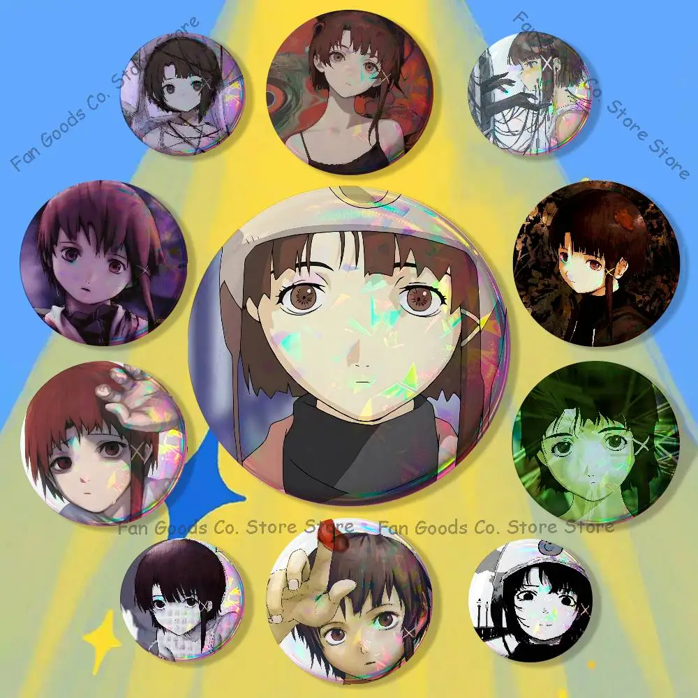Anime Serial Experiments L-Lain Enamel Pins Funny Characters Badge Fashion Jewelry Accessories Round Snap-in Brooch on Backpack
Anime Serial Experiments L-Lain Enamel Pins Funny Characters Badge Fashion Jewelry Accessories Round Snap-in Brooch on Backpack