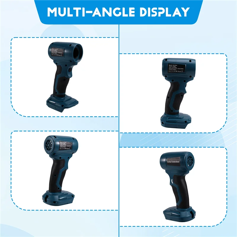 Бесщеточный воздуходув B50C, 13000 об/мин, электрический пылеудалитель, вентилятор-пистолет для чистки компьютерных клавиатур, для аккумулятора 20В
Бесщеточный воздуходув B50C, 13000 об/мин, электрический пылеудалитель, вентилятор-пистолет для чистки компьютерных клавиатур, для аккумулятора 20В