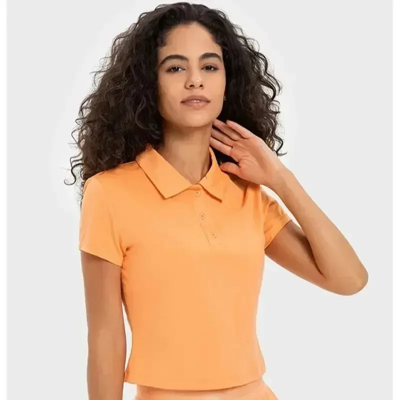 2024 New Short sleeved Tennis Women's T-shirt Quick drying, Sweat-absorbing, Lightweight Yoga Fitness, Leisure Sports POLO Shirt
2024 New Short sleeved Tennis Women's T-shirt Quick drying, Sweat-absorbing, Lightweight Yoga Fitness, Leisure Sports POLO Shirt