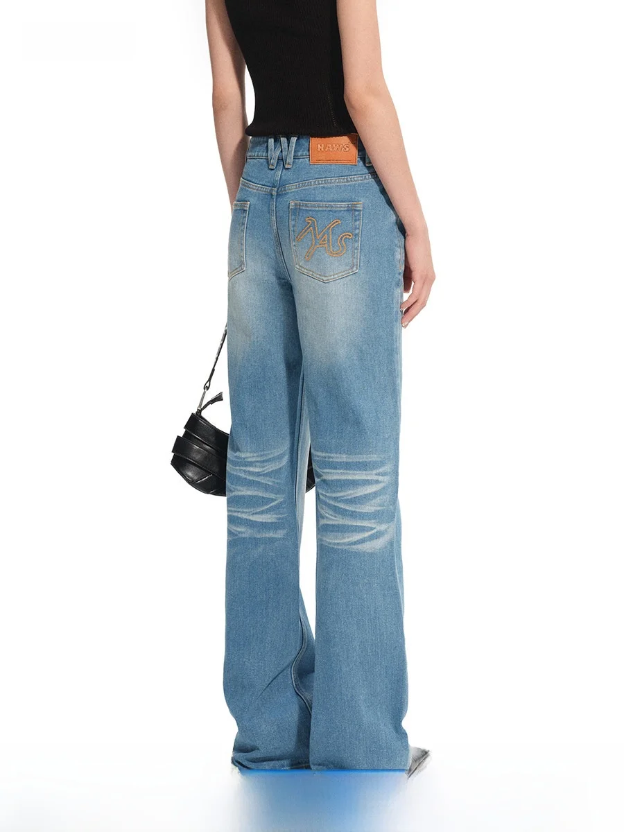 Джинсы NAWS N2 Straight Leg Original Denim, свободный крой, нелиняющие, повседневные, хлопковые, женские, с V-образным поясом
Джинсы NAWS N2 Straight Leg Original Denim, свободный крой, нелиняющие, повседневные, хлопковые, женские, с V-образным поясом