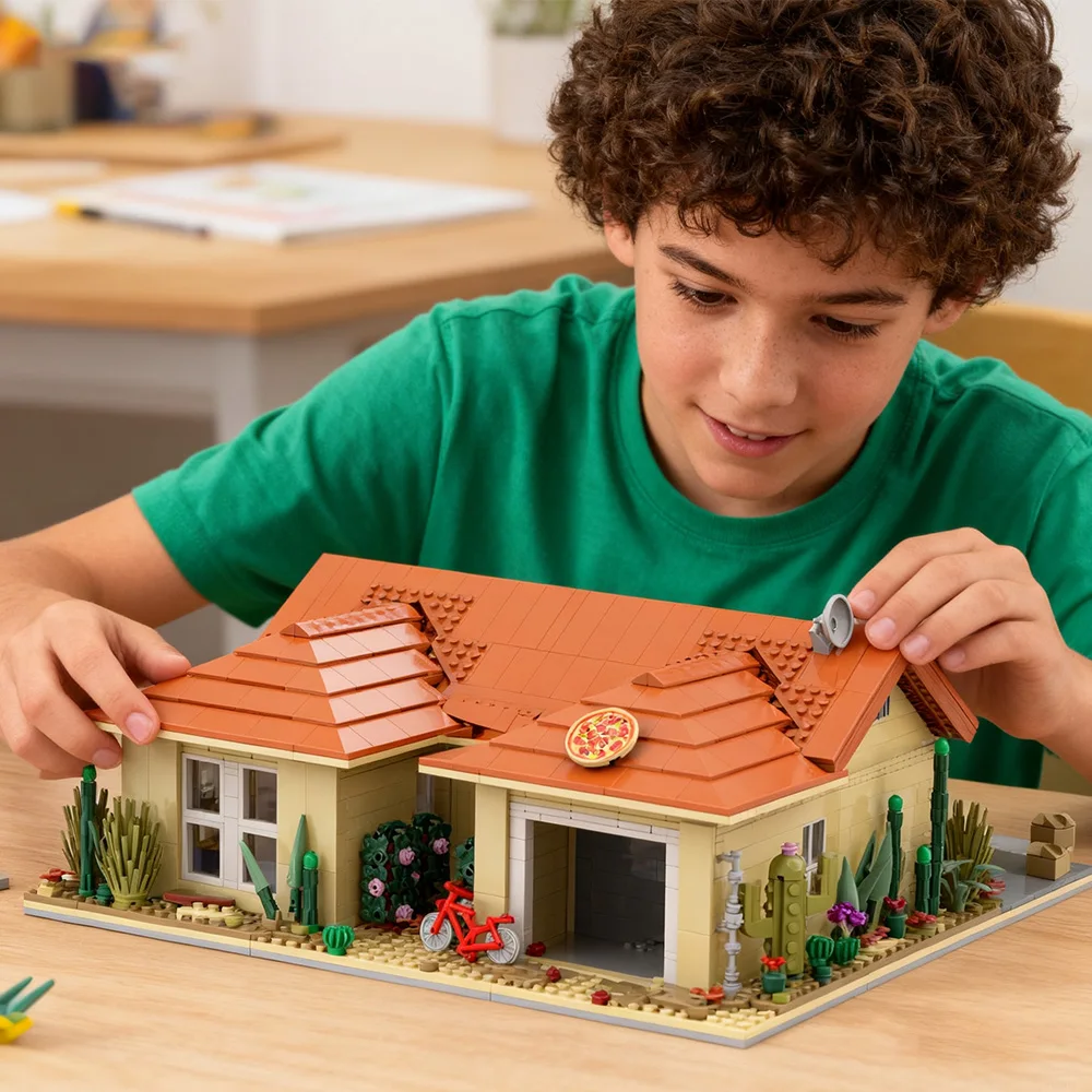 MOC Breaking Bad Walter White House Building Blocks Movie Scene Pizza House Villa Bricks Toy Adult Girls
MOC Breaking Bad Walter White House Building Blocks Movie Scene Pizza House Villa Bricks Toy Adult Girls