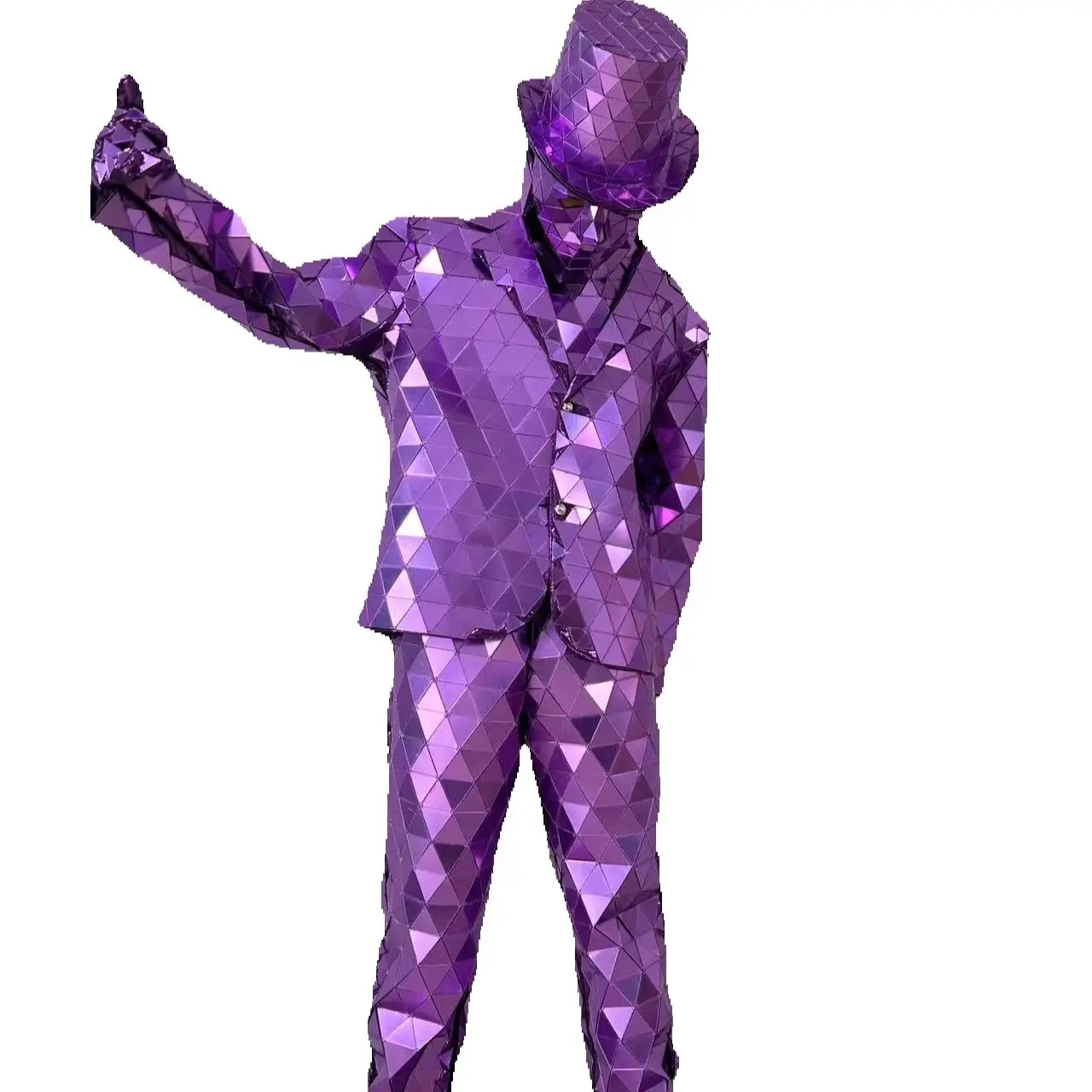 Dance Clothing for Party Nightclub Silver Man Show Suit Stage Performance Dress Hand Sewn Mirror Costumes
Dance Clothing for Party Nightclub Silver Man Show Suit Stage Performance Dress Hand Sewn Mirror Costumes