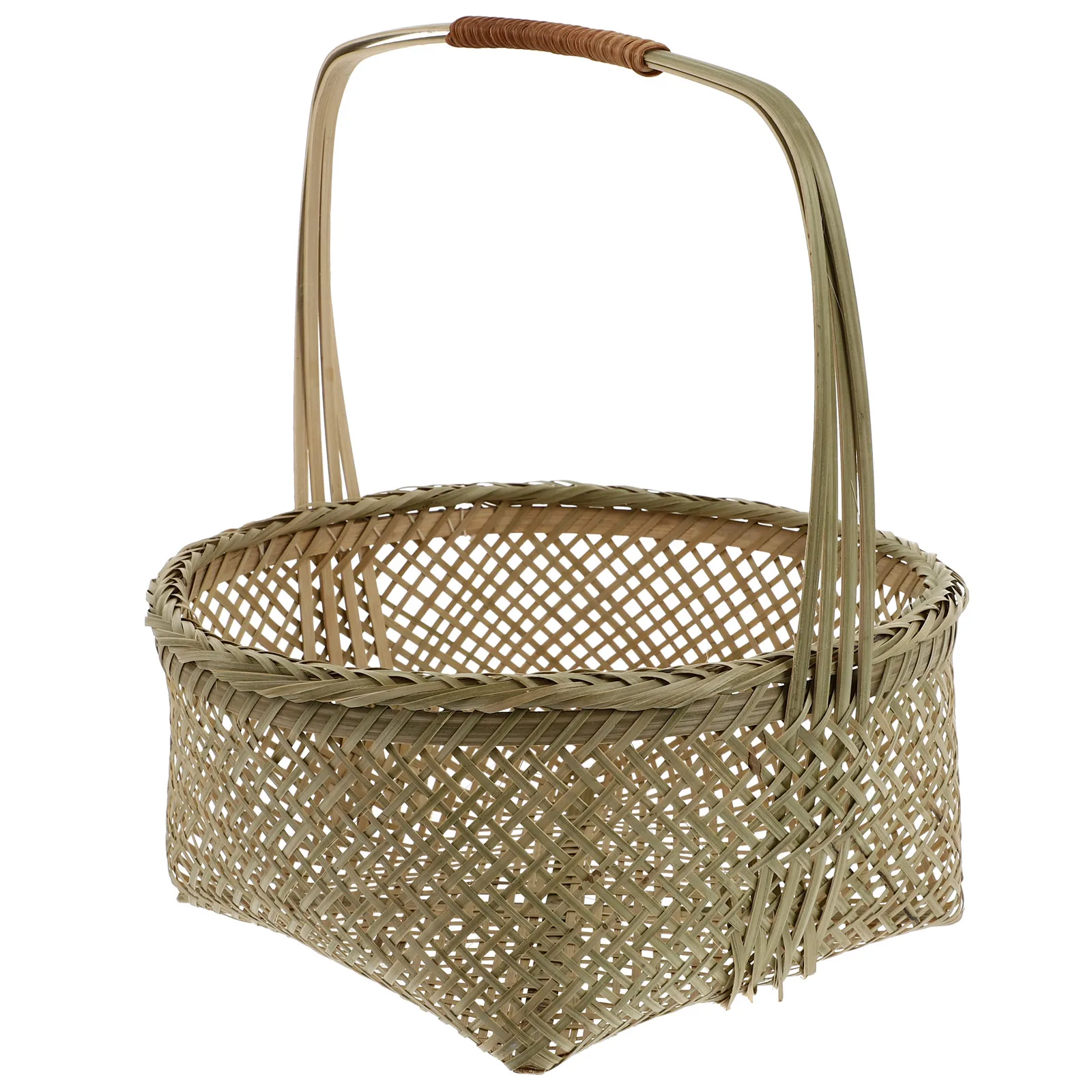 Woven Bamboo Basket 26CM Large Hollow out Storage for Home Garden Picnic Picnic Basket Eco friendly Kitchen Container
Woven Bamboo Basket 26CM Large Hollow out Storage for Home Garden Picnic Picnic Basket Eco friendly Kitchen Container