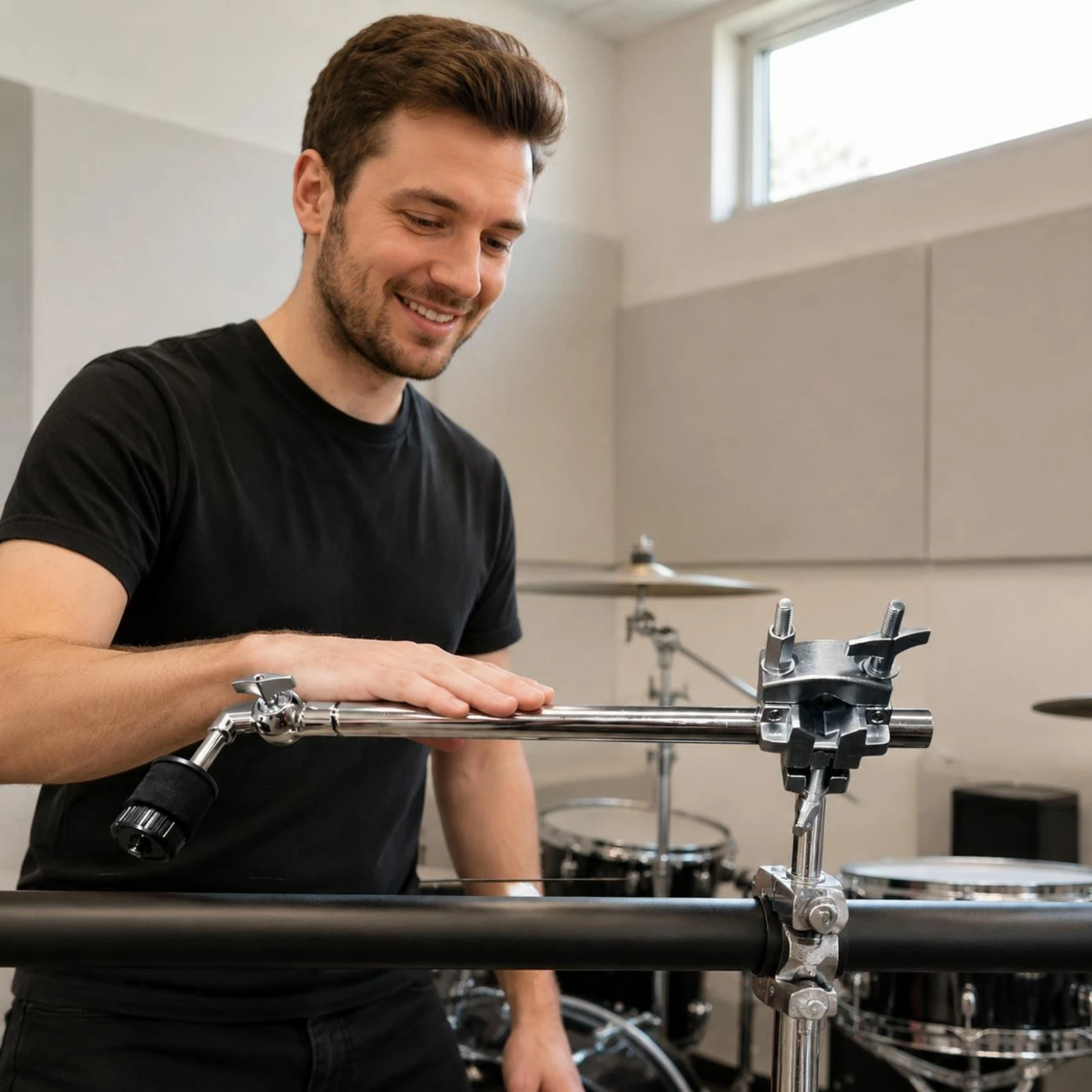 Drum Cymbal Holder Adjustable Cymbal Clamp Mount Drum Mount Clamp Chrome-Plated Finish Music Gear Rotary Head
Drum Cymbal Holder Adjustable Cymbal Clamp Mount Drum Mount Clamp Chrome-Plated Finish Music Gear Rotary Head