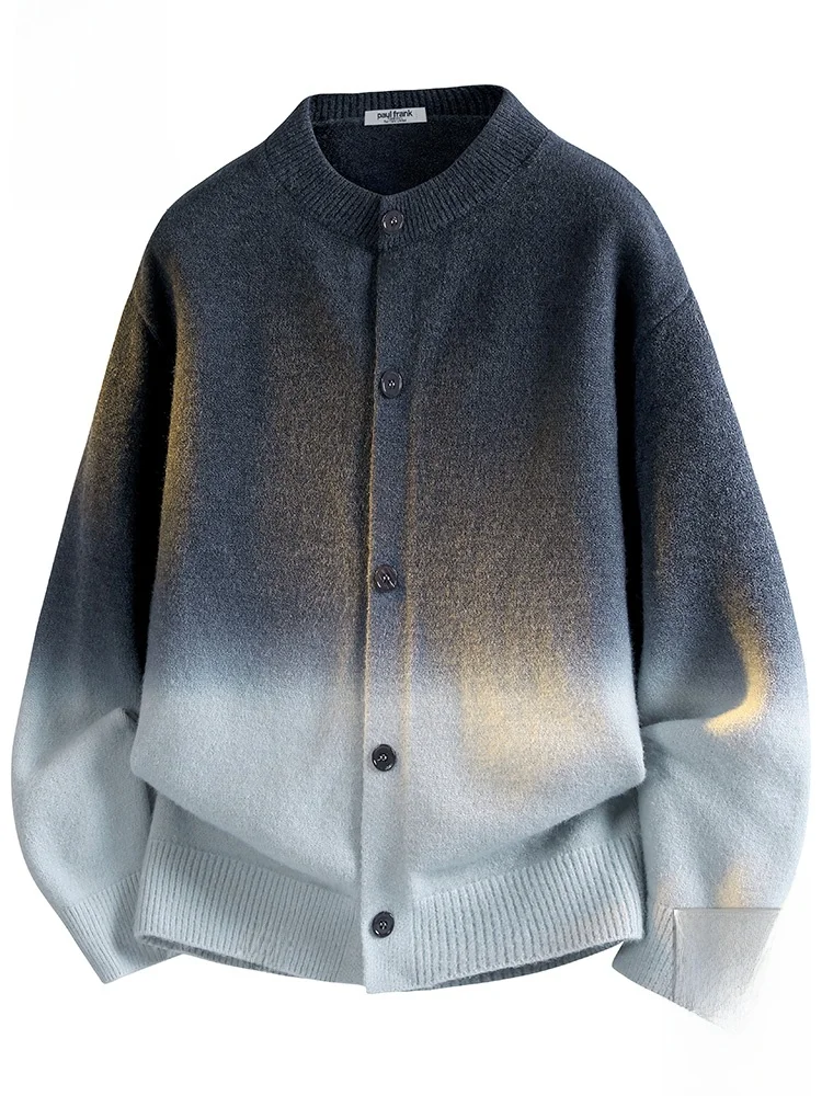 PaulFrank Lazy adient Color Knitted Cardigan Sweater Men's Autumn Warm Casual Outerwear Monkey Face Faionable Leisure Sle
PaulFrank Lazy adient Color Knitted Cardigan Sweater Men's Autumn Warm Casual Outerwear Monkey Face Faionable Leisure Sle