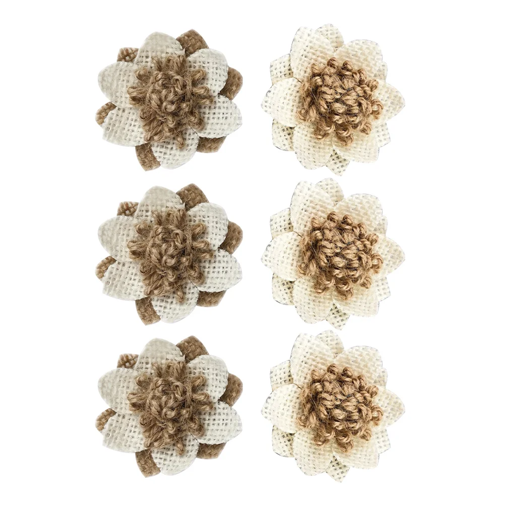 6pcs Burlap Flowers Natural Handmade Floral Crafts Wedding Party Decoration Vintage Diy Accessories Assorted Rustic Burlap Lace
6pcs Burlap Flowers Natural Handmade Floral Crafts Wedding Party Decoration Vintage Diy Accessories Assorted Rustic Burlap Lace