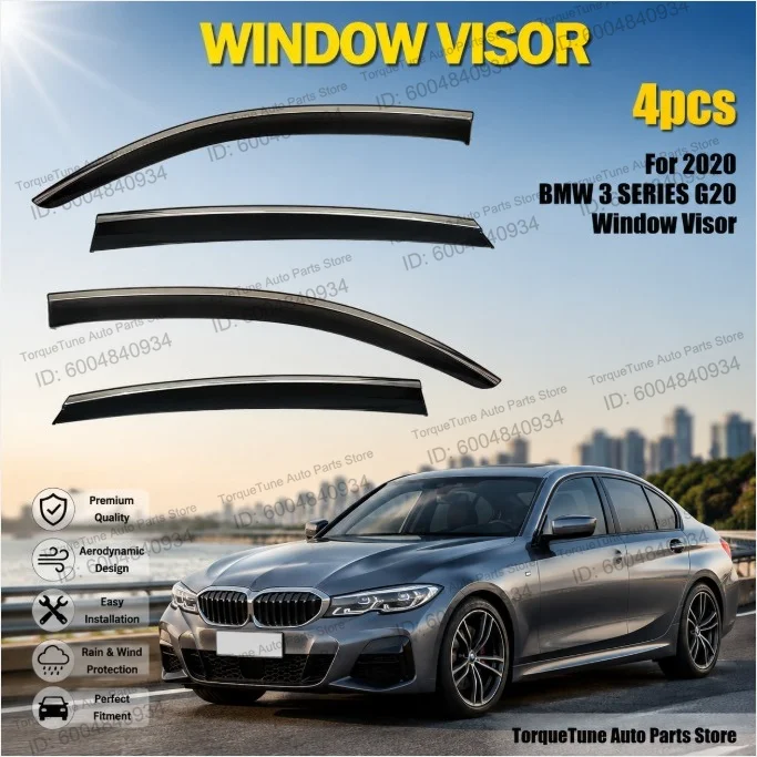 For 2020 BMW 3 Series G20 Side Door Rain Visors, Wind Noise Reduction Window Shields Custom Fit Auto Accessories
For 2020 BMW 3 Series G20 Side Door Rain Visors, Wind Noise Reduction Window Shields Custom Fit Auto Accessories