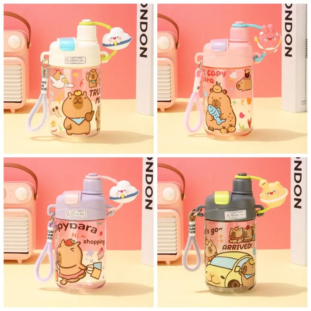 500ml Capybara Water Bottles Cartoon Straw Cup Capybara Drinking Bottle Leakproof Dustproof Transparent Plastic Cup Coffee Cups
500ml Capybara Water Bottles Cartoon Straw Cup Capybara Drinking Bottle Leakproof Dustproof Transparent Plastic Cup Coffee Cups