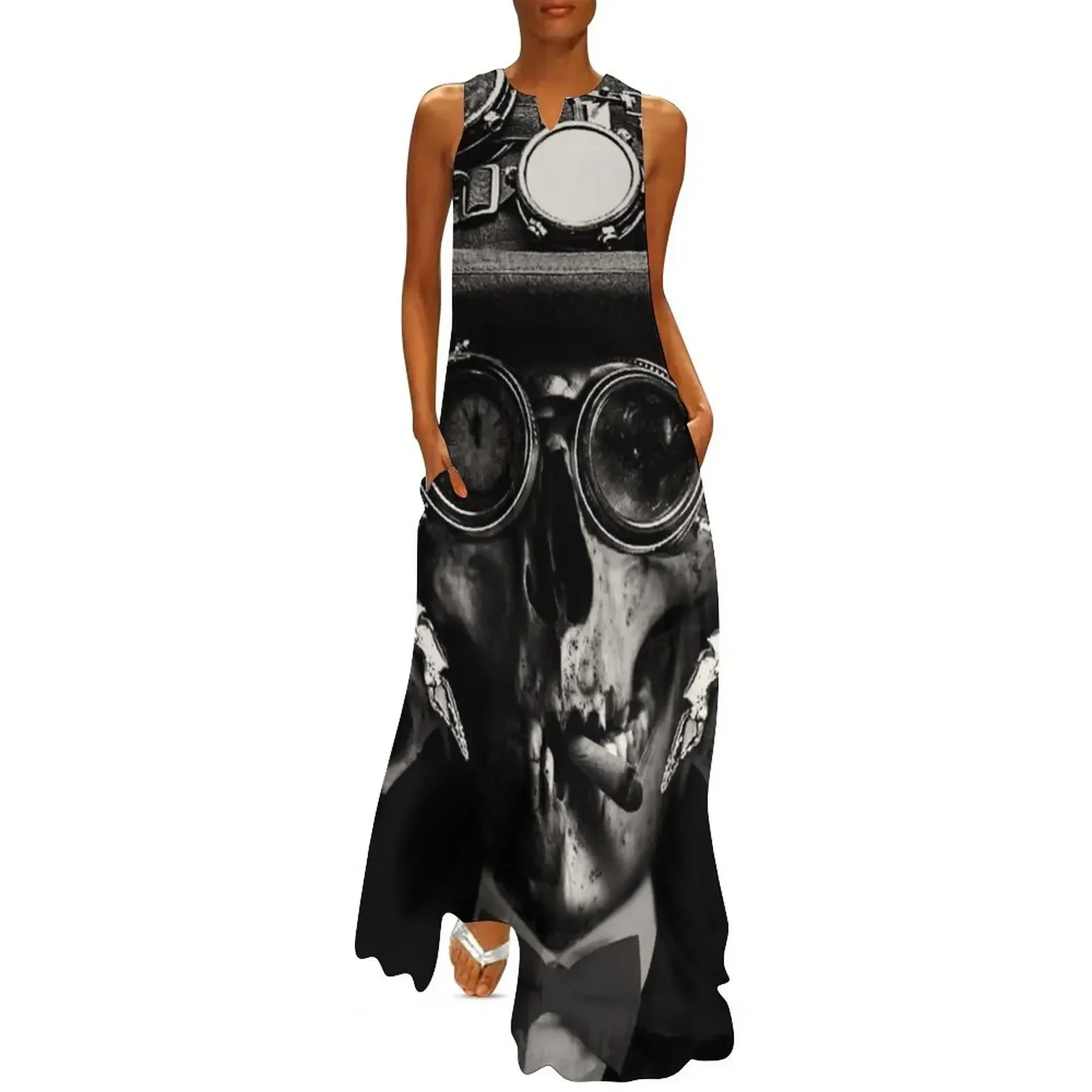 Steampunk Skull / Victorian Gothic Long Dress Female dress cocktail dresses long sleeve dresses Dress
Steampunk Skull / Victorian Gothic Long Dress Female dress cocktail dresses long sleeve dresses Dress