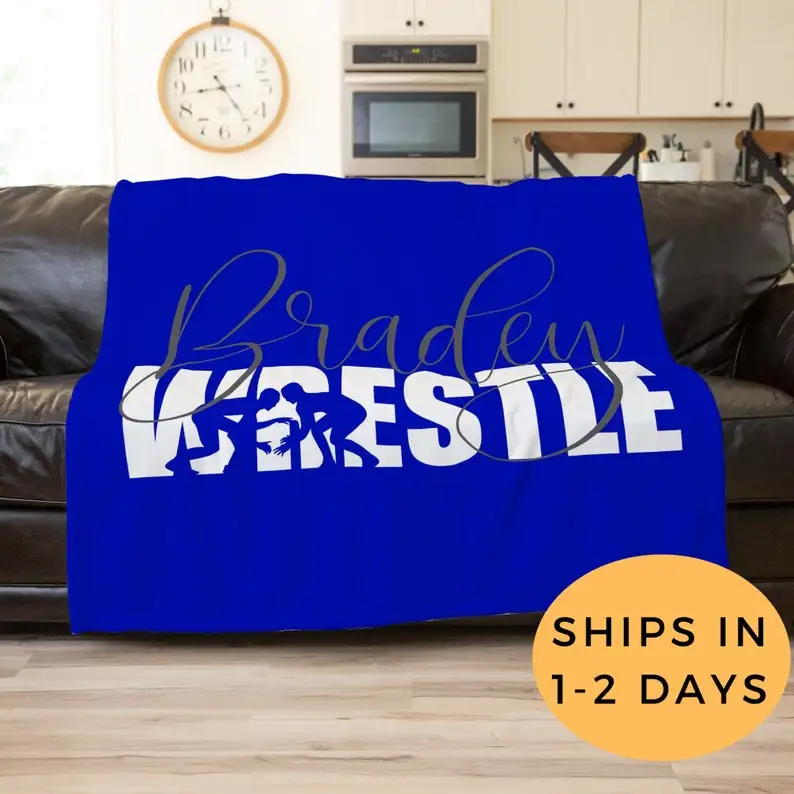 Wrestling Blanket, Customized Wrestling Gift, Personalized Wrestling Throw Blanket, Wrestling Coach Gift, Sport Fan Gift, Man Ca
Wrestling Blanket, Customized Wrestling Gift, Personalized Wrestling Throw Blanket, Wrestling Coach Gift, Sport Fan Gift, Man Ca