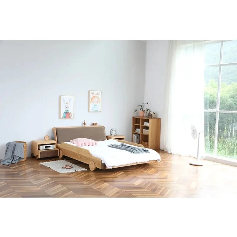 modern simple solid wood bed red oak black walnut small apartment master bedroom 1.8 double bed
modern simple solid wood bed red oak black walnut small apartment master bedroom 1.8 double bed