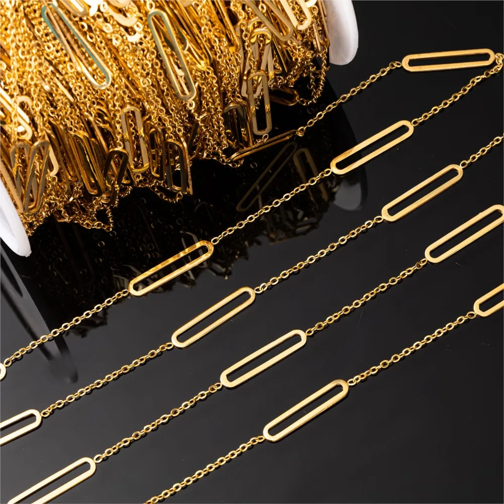 1M Stainless Steel Square Frame Connect Link Chains DIY Handmade Necklace Fashion Holiday Jewelry Making Bracelet Chain Supplies
1M Stainless Steel Square Frame Connect Link Chains DIY Handmade Necklace Fashion Holiday Jewelry Making Bracelet Chain Supplies