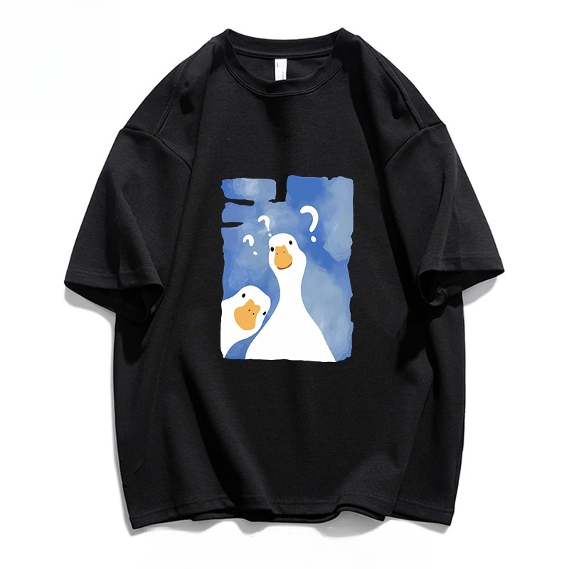 Motorcycle Classy Niche Original Design Probe Duck Print Summer Trend New Wear Round Neck Men's and Women's Cotton
Motorcycle Classy Niche Original Design Probe Duck Print Summer Trend New Wear Round Neck Men's and Women's Cotton