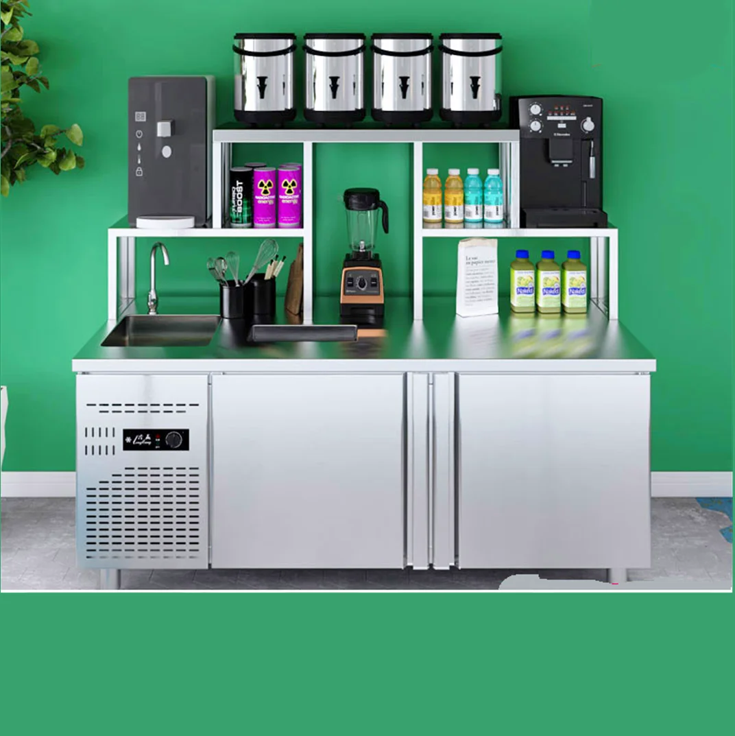 2024 New Design Customized 1.2m 1.5m 1.8m Bubble Tea Machine Work Counter with Customized Ice Maker for Sale
2024 New Design Customized 1.2m 1.5m 1.8m Bubble Tea Machine Work Counter with Customized Ice Maker for Sale