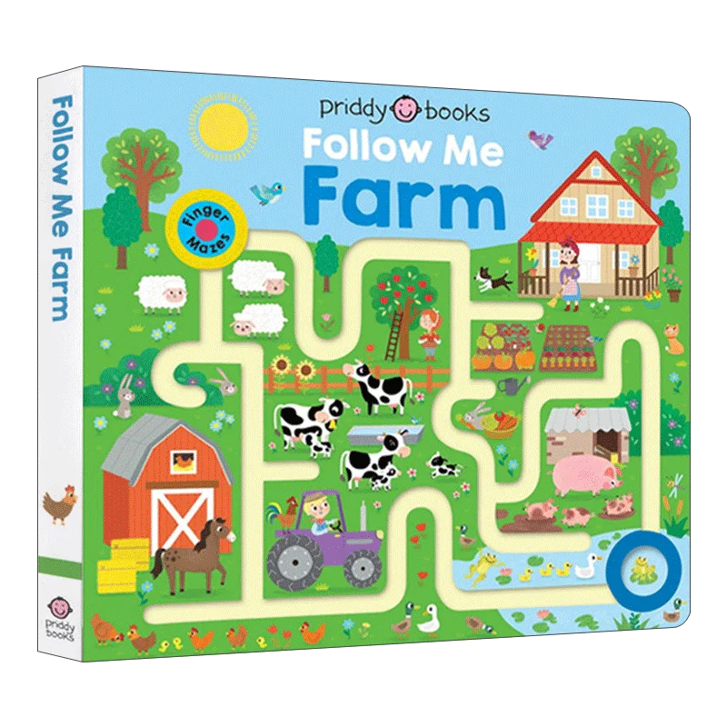 Maze Book Follow Me Farm, Children's aged 2 3 4 5 English Picture Book, Board Book 9781684491230
Maze Book Follow Me Farm, Children's aged 2 3 4 5 English Picture Book, Board Book 9781684491230