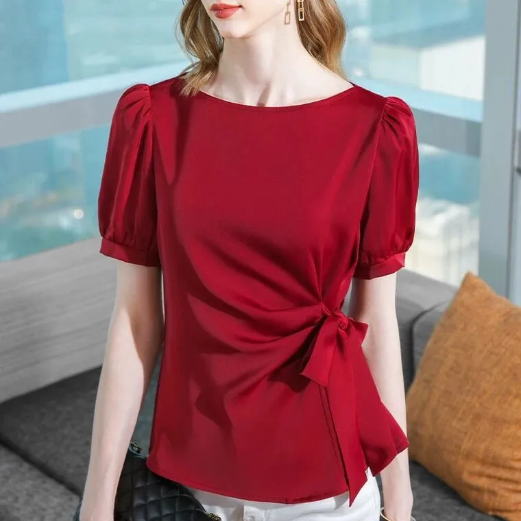 Простые универсальные атласные топы больших размеров из ацетата. Модная элегантная атласная блузка с рукавами-фонариками в винтажном стиле с вырезом лодочкой на шнуровке из ледяного шелка.
Простые универсальные атласные топы больших размеров из ацетата. Модная элегантная атласная блузка с рукавами-фонариками в винтажном стиле с вырезом лодочкой на шнуровке из ледяного шелка.