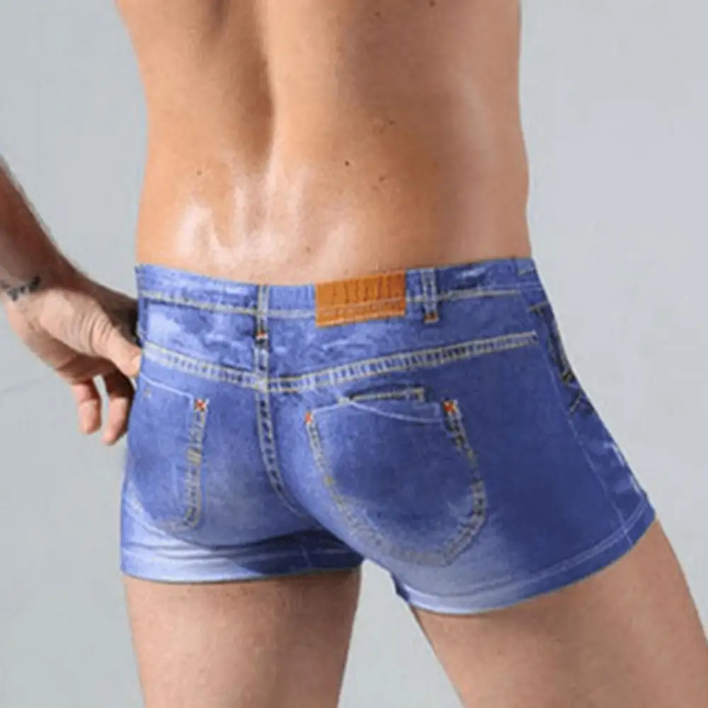 Denim Pattern Fake Jeans Print Cotton Men Briefs Underwear Underpants 
Denim Pattern Fake Jeans Print Cotton Men Briefs Underwear Underpants