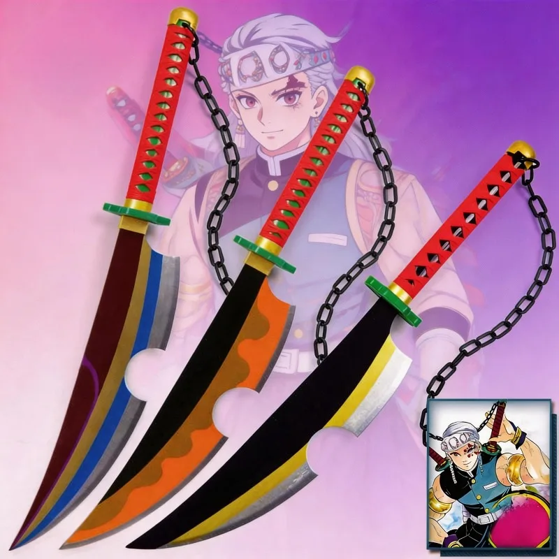 40in Demon Slayer Katana Sword Iguro Obanai Katana Uzui Tengen Real Size Japanese Killer Devils Anime Cosplay Prop Toy Gifts
40in Demon Slayer Katana Sword Iguro Obanai Katana Uzui Tengen Real Size Japanese Killer Devils Anime Cosplay Prop Toy Gifts