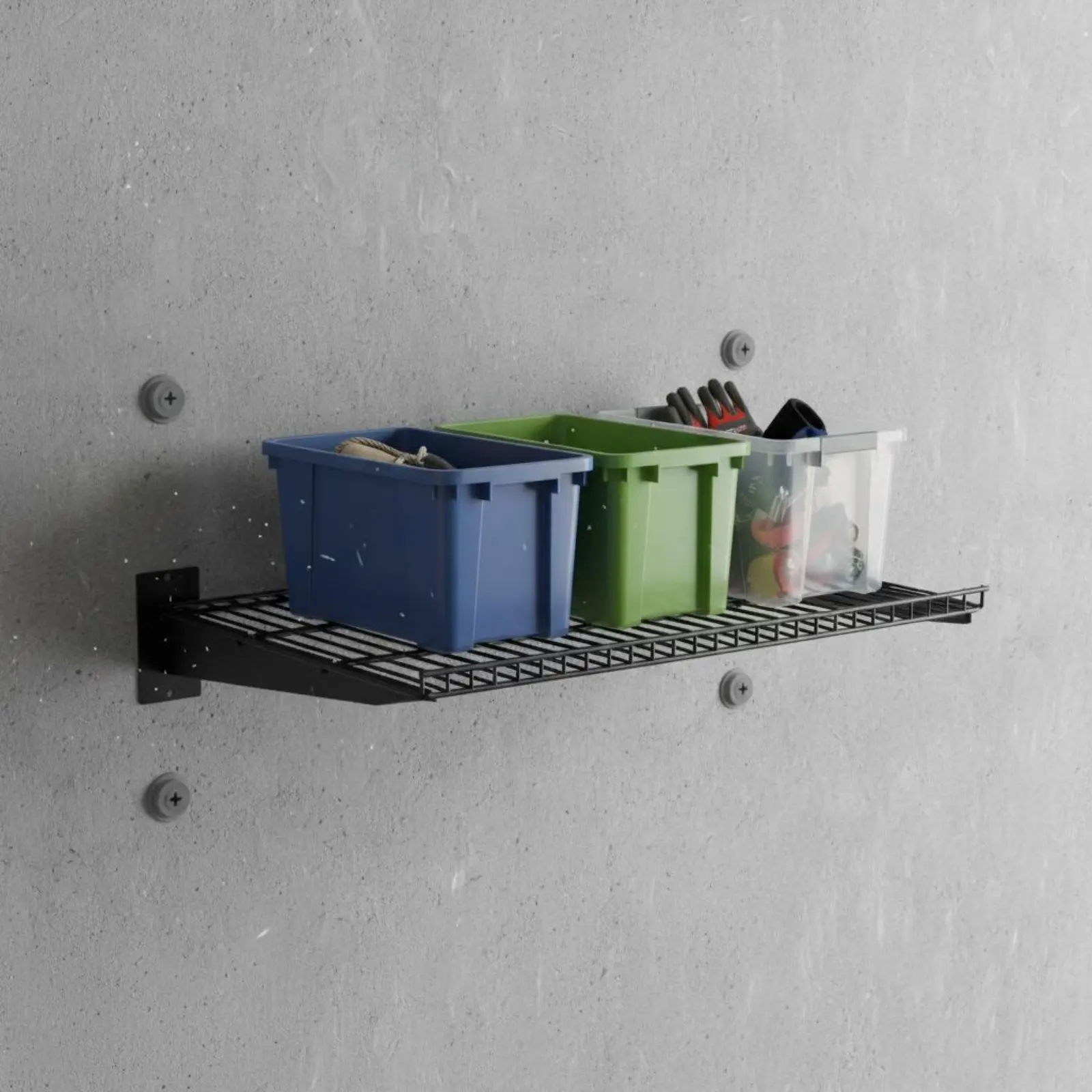 Garage Wall Shelving Easy to Install Wall Mounted Garage Shelf Wire Basket Shelf Organizer Safe Rim for Workshop
Garage Wall Shelving Easy to Install Wall Mounted Garage Shelf Wire Basket Shelf Organizer Safe Rim for Workshop