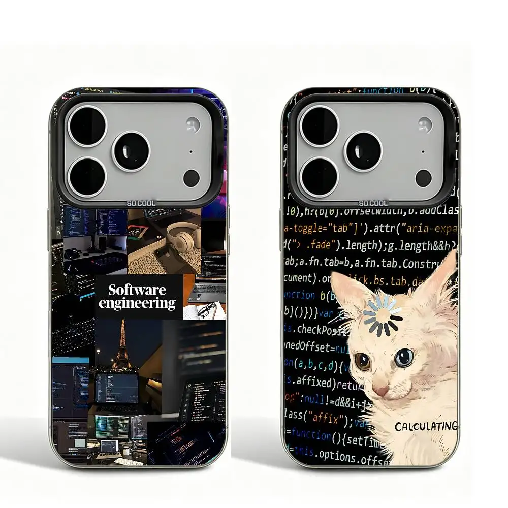 Engineer Programming Black Matte Large Camera Hole Case For iPhone 17 16 15 14 13 12 11 Pro Max Bumper Cover
Engineer Programming Black Matte Large Camera Hole Case For iPhone 17 16 15 14 13 12 11 Pro Max Bumper Cover