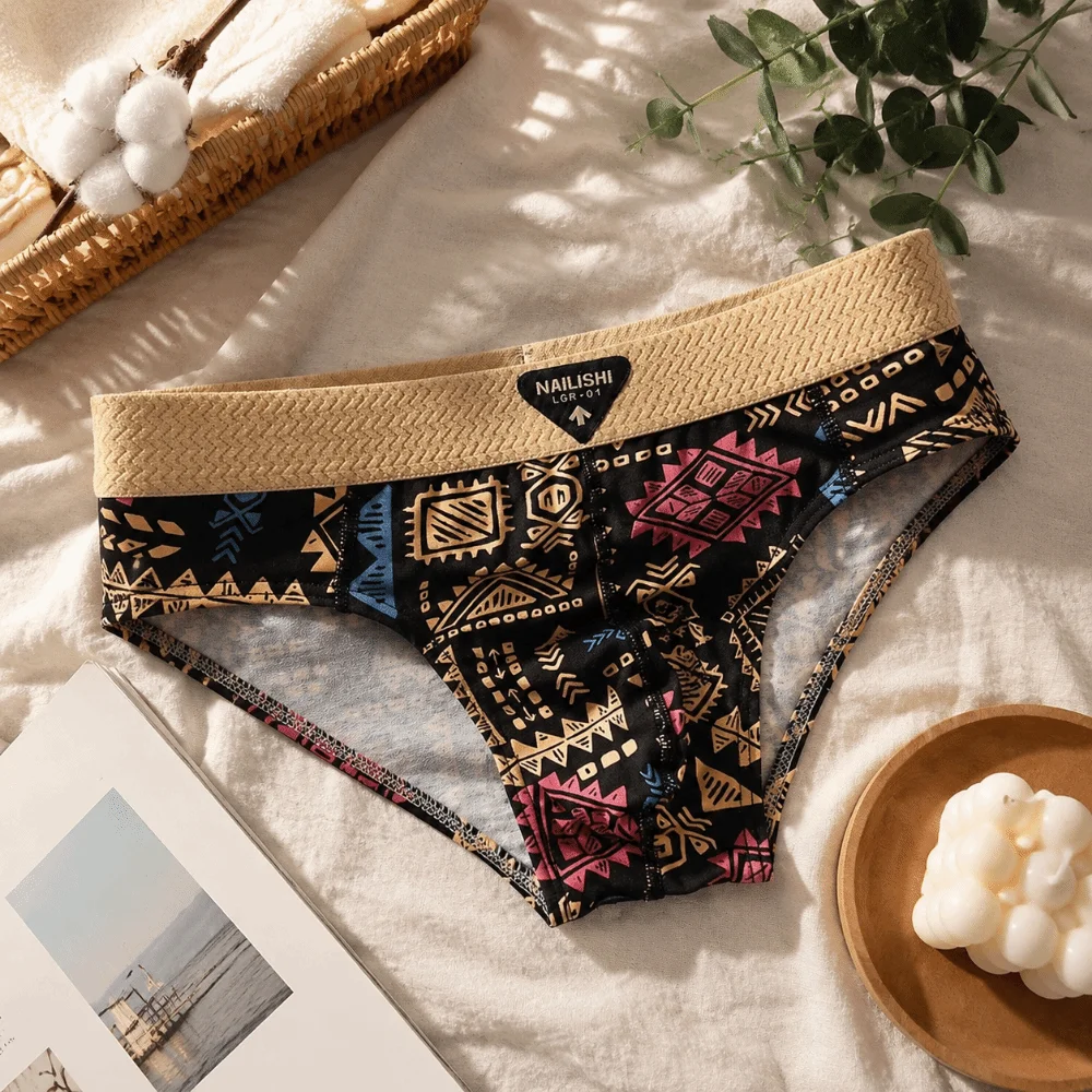 Underpants Mid Waist Printed Underwear Stripe Lingerie Triangle Panties Convex Pouch Men Briefs Youth Style
Underpants Mid Waist Printed Underwear Stripe Lingerie Triangle Panties Convex Pouch Men Briefs Youth Style