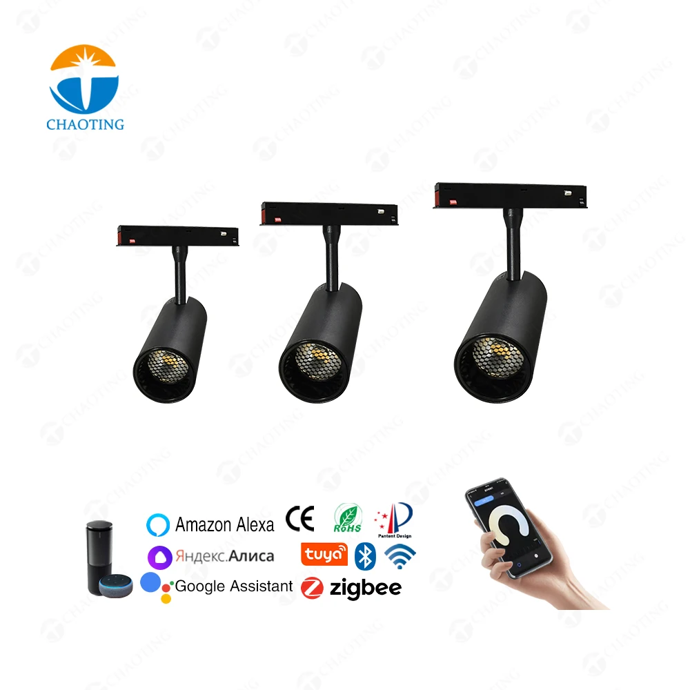 Ceiling 48V 20Mm Recessed Surface Mounted Track Lighting System Smart Tuya 48V 12W 20W 30W Cob Led Magnetic Track Spot Lights
Ceiling 48V 20Mm Recessed Surface Mounted Track Lighting System Smart Tuya 48V 12W 20W 30W Cob Led Magnetic Track Spot Lights