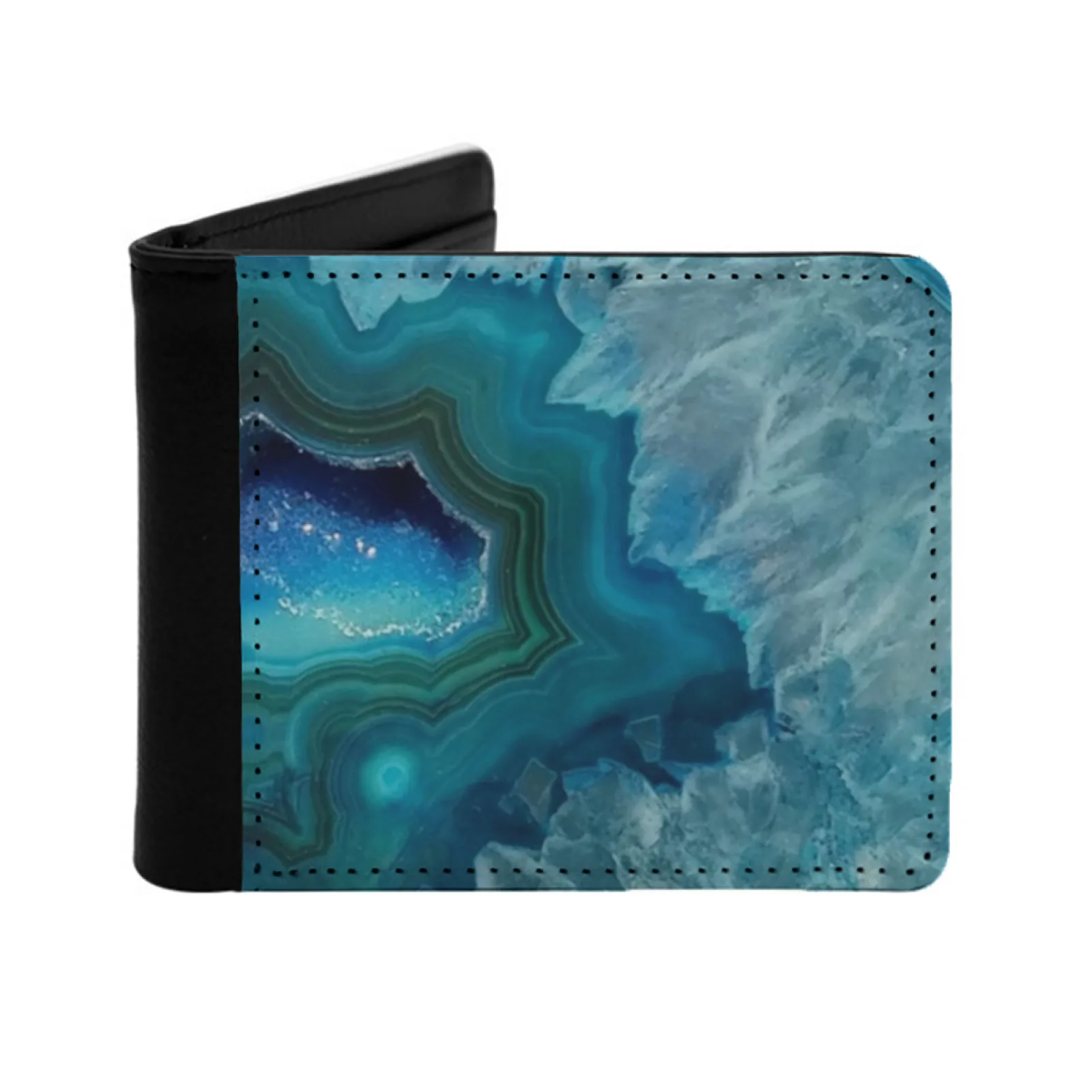 Teal Druzy Agate Quartz Short Men's Wallet Multifunction Purse Male Pu Leather Wallet Agate Geode Crystal Mineral Stones Gems
Teal Druzy Agate Quartz Short Men's Wallet Multifunction Purse Male Pu Leather Wallet Agate Geode Crystal Mineral Stones Gems