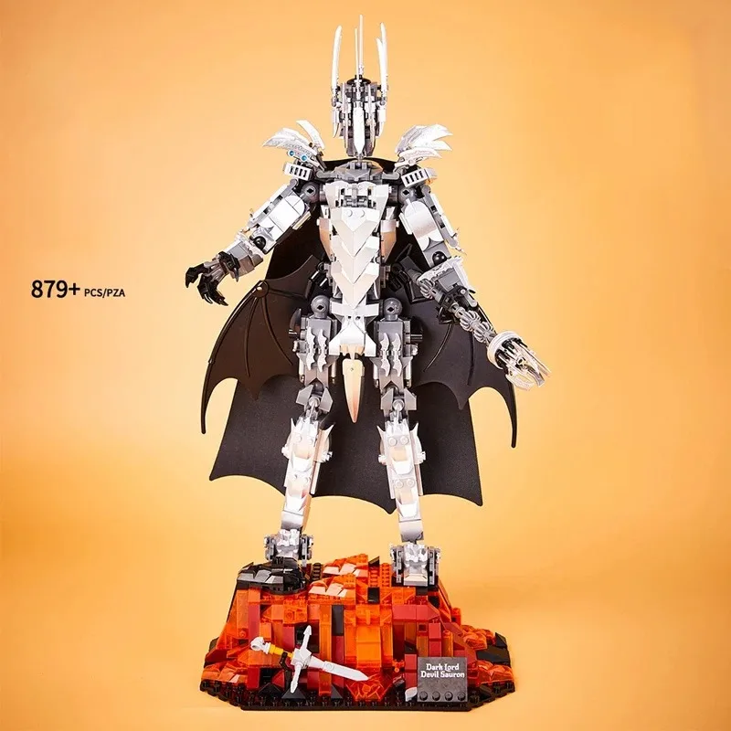 879PCS Dark Lord Building Blocks Evil Sorcerer with Light-Up Features Fantasy Battle Display Piece DIY Assembly Kit Toy DK6007
879PCS Dark Lord Building Blocks Evil Sorcerer with Light-Up Features Fantasy Battle Display Piece DIY Assembly Kit Toy DK6007