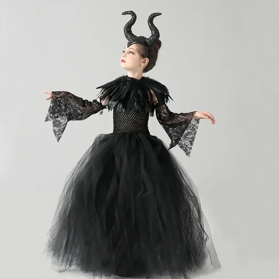 Girls Halloween Evil Dark Queen Halloween Girls Costume Deluxe Black Swan Dresses Kids Ball Gown Robe Children Cosplay Clothes
Girls Halloween Evil Dark Queen Halloween Girls Costume Deluxe Black Swan Dresses Kids Ball Gown Robe Children Cosplay Clothes