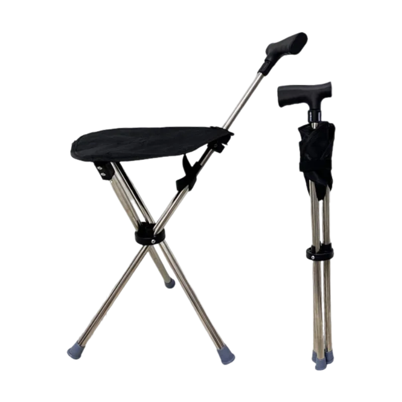 Lightweight Folding Tripod Walking Stick with Seat Elderly Hiking Travel Chair Comfortable Cane for On-the-go Use
Lightweight Folding Tripod Walking Stick with Seat Elderly Hiking Travel Chair Comfortable Cane for On-the-go Use