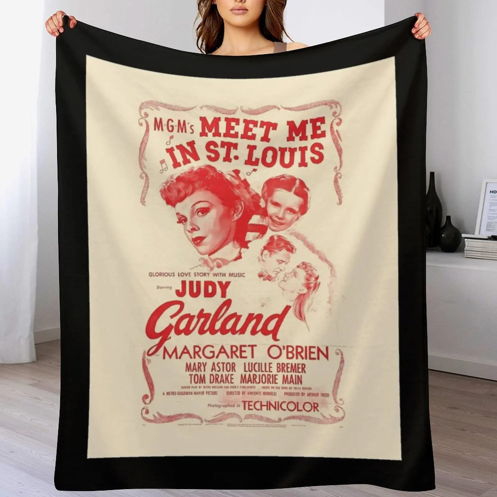 Vintage Meet Me in St Throw Blanket Elegant Warm Throw Blanket for Hotel Home
Vintage Meet Me in St Throw Blanket Elegant Warm Throw Blanket for Hotel Home