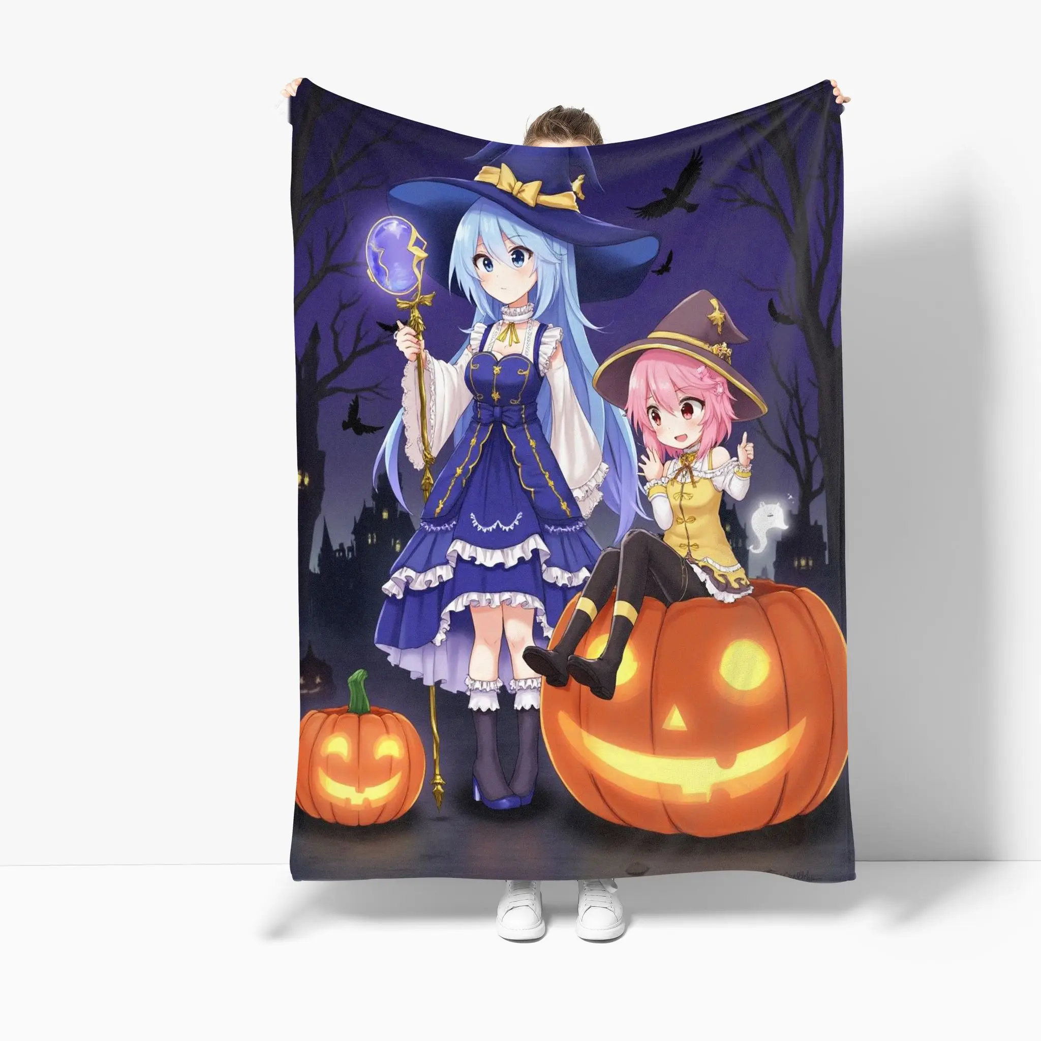 VIKAMA Halloween Gentleman's Cover Blanket Mr. Pumpkinhead Bat Bow Tie Flannel Party Shawl Sofa Blanket
VIKAMA Halloween Gentleman's Cover Blanket Mr. Pumpkinhead Bat Bow Tie Flannel Party Shawl Sofa Blanket