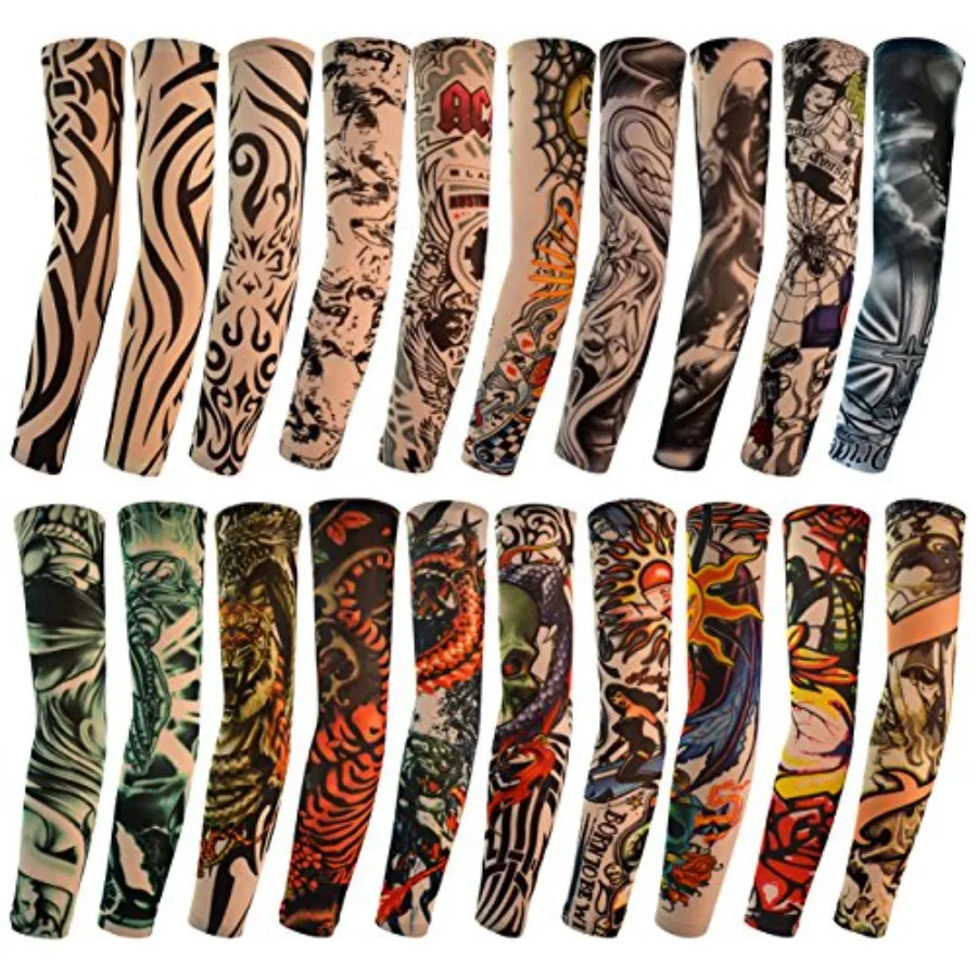 HOVEOX 20pcs Temporary Tattoo Arm Sleeves Arts Fake Slip on Arm Sunscreen Sleeves Body Art Stockings Protector -Designs Tribal,
HOVEOX 20pcs Temporary Tattoo Arm Sleeves Arts Fake Slip on Arm Sunscreen Sleeves Body Art Stockings Protector -Designs Tribal,