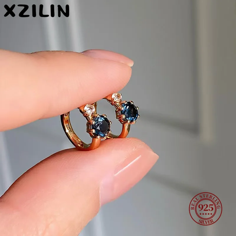 XZiLin Real S925 Sterling Silver Topaz Mini Round Hoop Earrings for Women Daily Minimalist Elegant Ear Bones Geometric Jewelry
XZiLin Real S925 Sterling Silver Topaz Mini Round Hoop Earrings for Women Daily Minimalist Elegant Ear Bones Geometric Jewelry