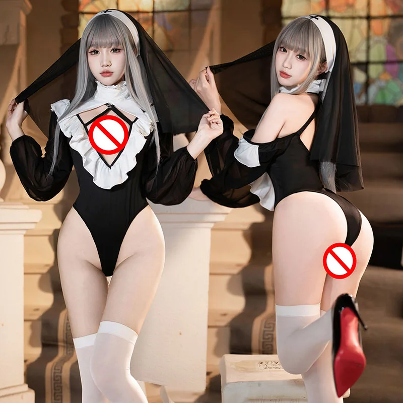 Anime Renaissance Deep V Nun Uniform Game Mechanical Era Combat Uniform Open Crotch Bodysuit Halloween Party Cosplay Costume Set
Anime Renaissance Deep V Nun Uniform Game Mechanical Era Combat Uniform Open Crotch Bodysuit Halloween Party Cosplay Costume Set