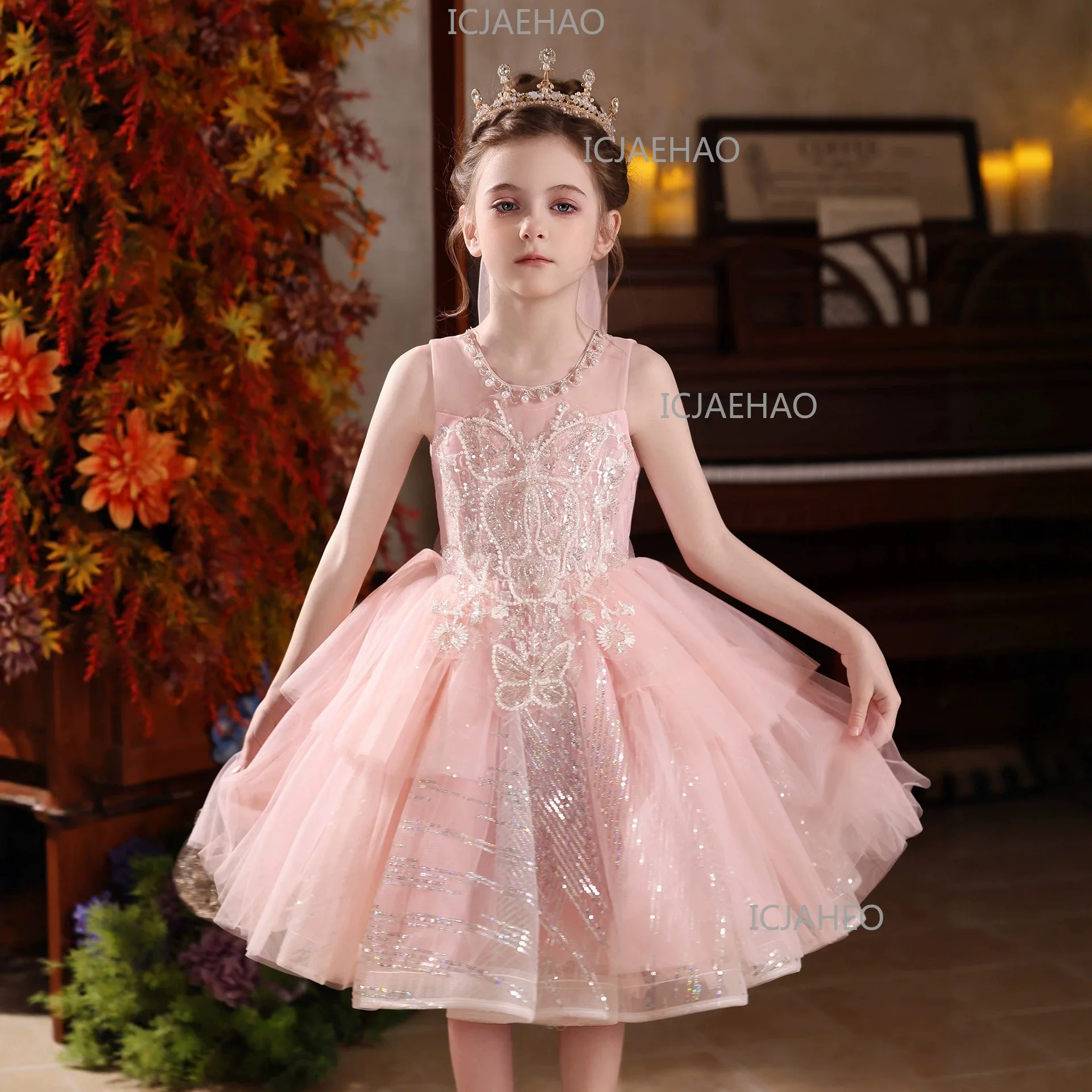 High-End Light Luxury Girls Birthday Princess Dress, Sleeveless Pink Gown For Kid Host & Piano Performance Children Costume
High-End Light Luxury Girls Birthday Princess Dress, Sleeveless Pink Gown For Kid Host & Piano Performance Children Costume