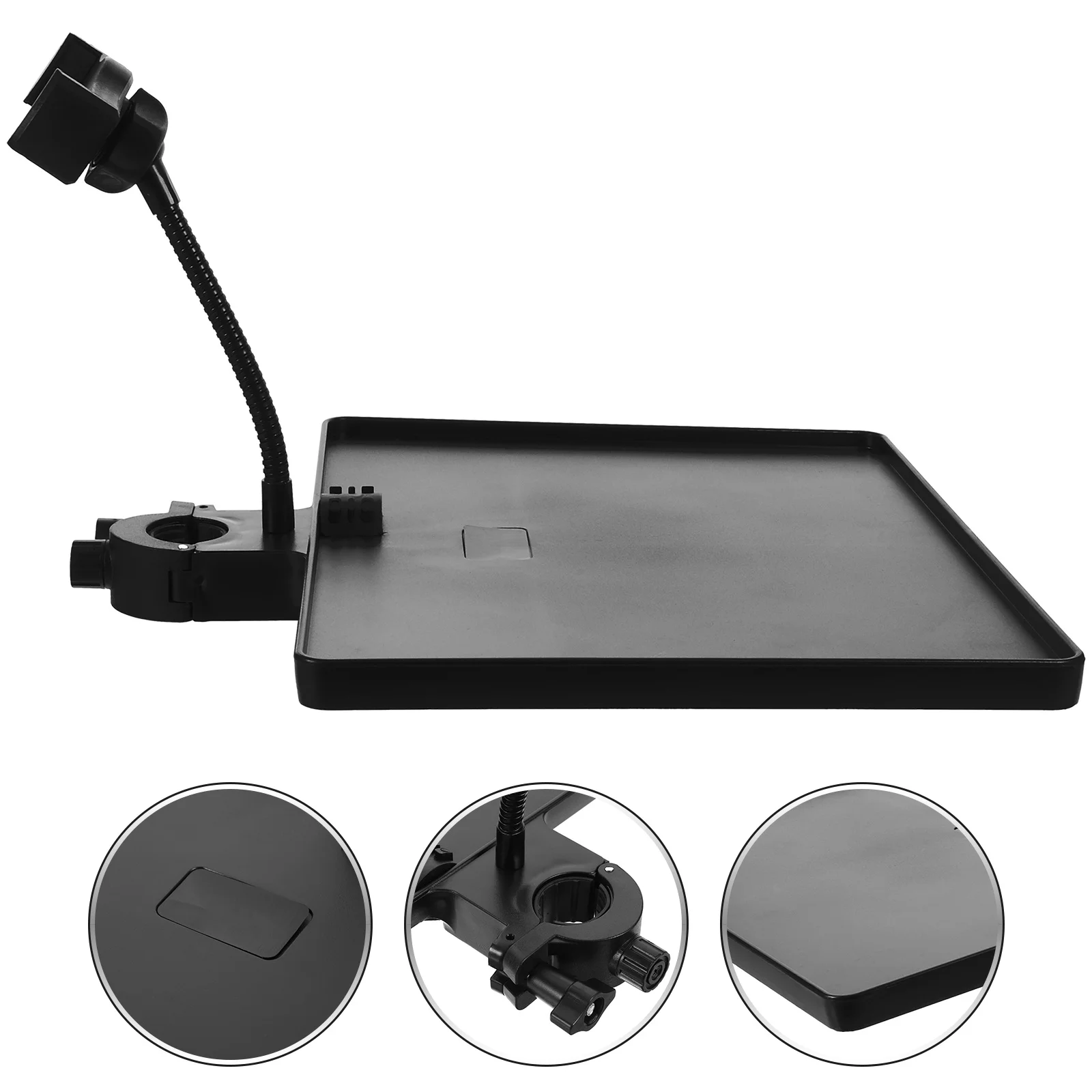Black Upgraded Multi Functional Live Broadcast Mic Stand Tray Phone Holder Sound Card Shelf Plastic for Mobile
Black Upgraded Multi Functional Live Broadcast Mic Stand Tray Phone Holder Sound Card Shelf Plastic for Mobile
