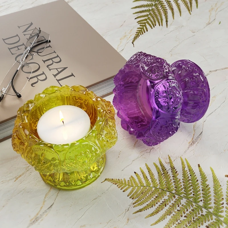 Crystal Lotus Mirror Mold Resin Casting Silicone Mold Suitable for Candle Holder N0HE
Crystal Lotus Mirror Mold Resin Casting Silicone Mold Suitable for Candle Holder N0HE