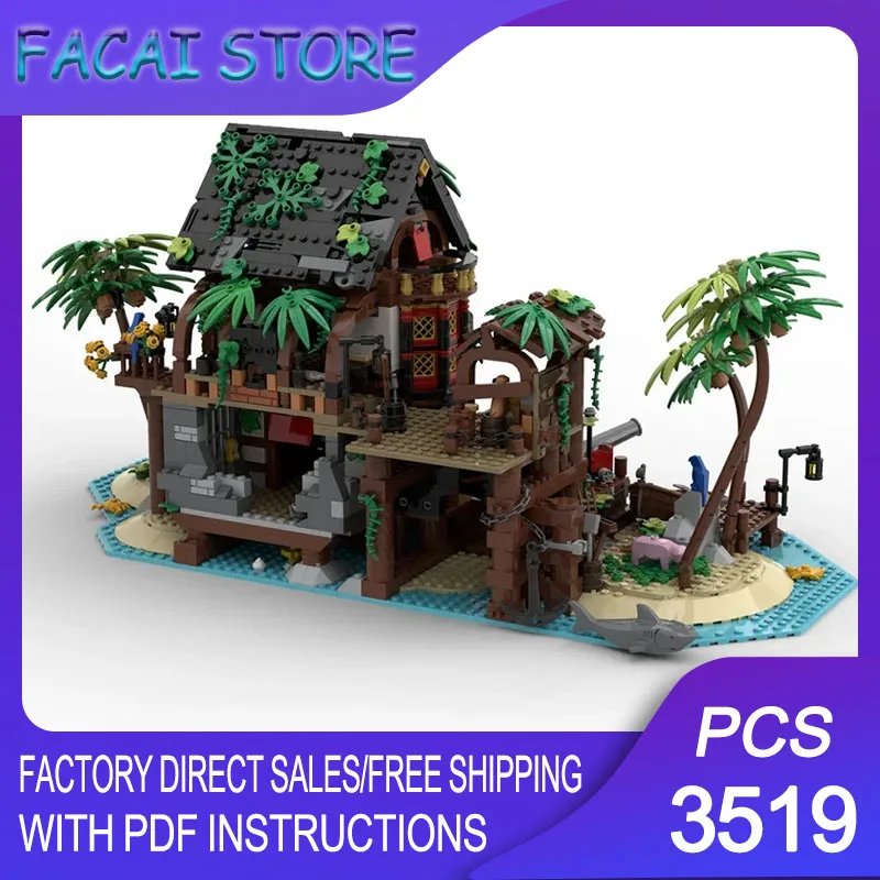 Pirate Fortress Model Moc Building Blocks Modular Inn - Island Tavern Model Technology Brick Assembly Construction Toy Holiday
Pirate Fortress Model Moc Building Blocks Modular Inn - Island Tavern Model Technology Brick Assembly Construction Toy Holiday