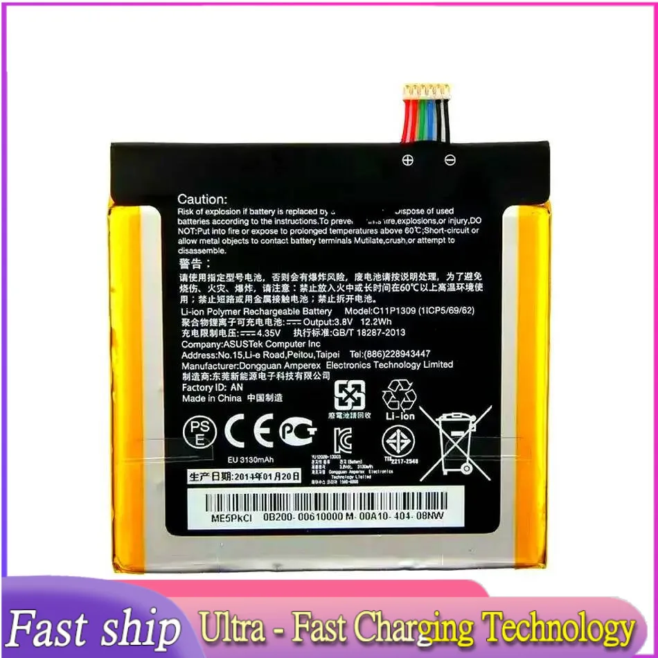 For Asus Fonepad Note Fhd 6 ME560CG 3130Mah Tablet Battery High Performance C11P1309 Safe
For Asus Fonepad Note Fhd 6 ME560CG 3130Mah Tablet Battery High Performance C11P1309 Safe